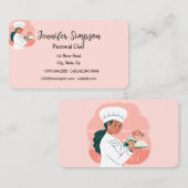 Persönlicher Koch Cook Baker Private Visitenkarte (Vorne/Hinten)