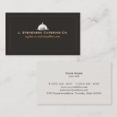 Persönlicher Koch Fine Catering Cater Visitenkarte (Vorne/Hinten)