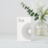 Persönlicher Koch Moderner Catering Einfach Visitenkarte (Stehend Vorderseite)