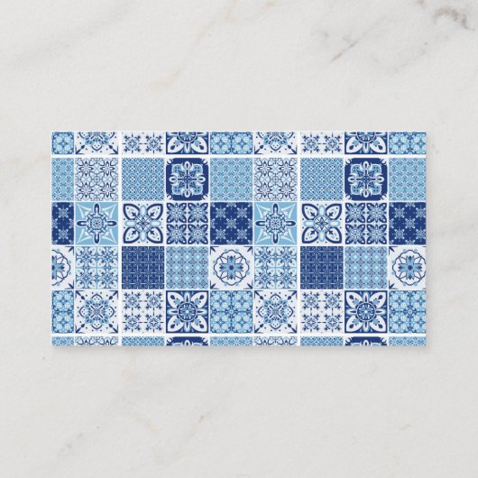 Persönlicher Koch oder Restaurant Lemon & Blue Til Visitenkarte (Rückseite)