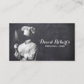 Persönlicher Koch Privater Koch Restaurant Chalkbo Visitenkarte (Vorderseite)