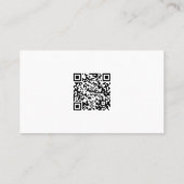 Persönlicher Koch Rosa Leder Textur QR Code Custom Visitenkarte (Rückseite)