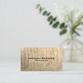 Persönlicher Koch Tan Schlange Hautgewebe nach Maß Visitenkarte (Stehend Vorderseite)