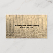 Persönlicher Koch Tan Schlange Hautgewebe nach Maß Visitenkarte (Vorderseite)