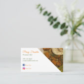 Persönlicher Koch Visitenkarte (Stehend Vorderseite)