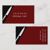 PERSÖNLICHER KOCH VISITENKARTE (Vorne/Hinten)