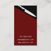 PERSÖNLICHER KOCH VISITENKARTE (Rückseite)