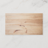 Persönlicher Koch Visitenkarte (Rückseite)