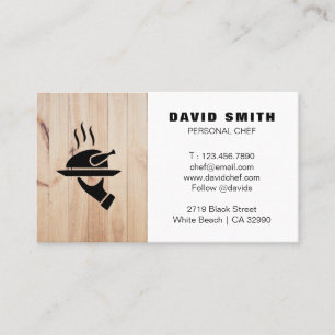 Persönlicher Koch Visitenkarte
