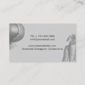 Persönlicher Kochs-Rosen-Goldaufkleber-Vintages Visitenkarte (Rückseite)