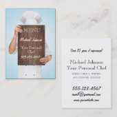 persönlicher Kochskoch, der beruflichen Mann des Visitenkarte (Vorne/Hinten)