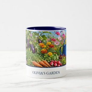 Persönlicher Kräutergarten Zweifarbige Tasse