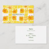 Persönlicher kreativer Karo Visitenkarte (Vorne/Hinten)