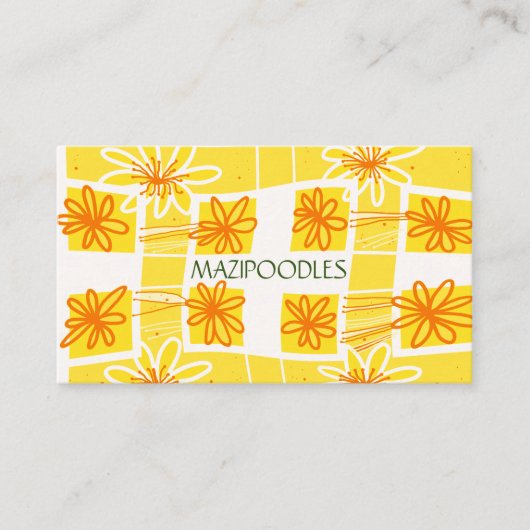 Persönlicher kreativer Karo Visitenkarte (Vorderseite)