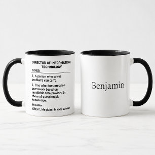 Persönlicher Leiter der Informationstechnologie Tasse