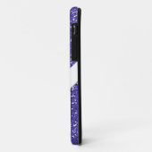 Persönlicher Lila Glitzer Case-Mate iPhone Hülle (Hinten/Links)