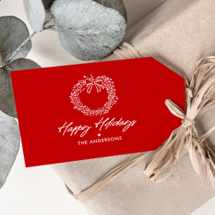 Persönlicher minimalistischer Weihnachtsring Geschenkanhänger