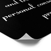 Persönlicher Mut: Abdriften Poster (Ecke)