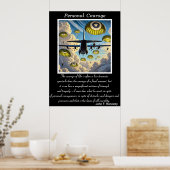 Persönlicher Mut: Abdriften Poster (Küche)