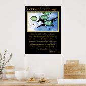 Persönlicher Mut: Abstieg vom Himmel Poster (Küche)