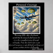 Persönlicher Mut: Von den Höhen springen Poster (Vorne)