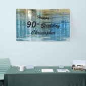 Persönlicher Name 90. Geburtstagsnachweis im See Banner (Messeveranstaltung)