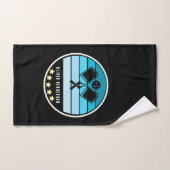 Persönlicher Name Aquamarin Blue Pickleball Paddle Handtuch (Handtuch)