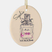 Persönlicher Name der Parfümflaschemode Keramik Ornament (Rechts)