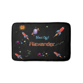 Persönlicher Name der Space Rocket Boys Badematte (Vorderseite)