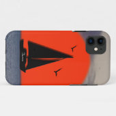 Persönlicher Name des Segelbootes auf dem Schiff Case-Mate iPhone Hülle (Rückseite (Horizontal))
