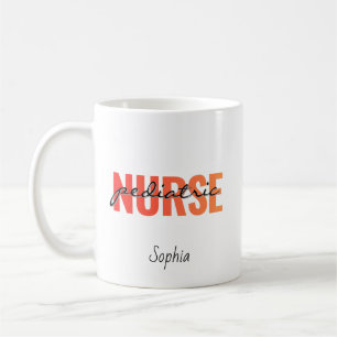 Persönlicher Name einer Kinderkrankenschwester Kaffeetasse