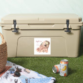 Persönlicher Name Fun Watercolor Hawk Aufkleber (Kühler)