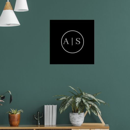 Persönlicher Name individuell anpassbar Poster (Wohnzimmer 1)