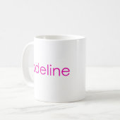 Persönlicher Name Kaffeetasse (Vorderseite Links)