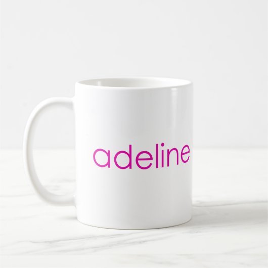 Persönlicher Name Kaffeetasse (Links)