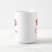 Persönlicher Name Lippenfrau Tasse (Mittel)