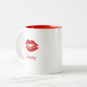 Persönlicher Name Lips Frau Tasse (Vorderseite Links)
