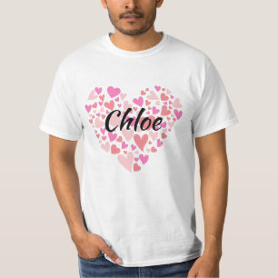 Persönlicher Name mit Herzen  T-Shirt