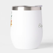 Persönlicher Name, Papier Blume 11oz Weiß (Links)