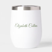 Persönlicher Name, Papier Blume 11oz Weiß (Rückseite)