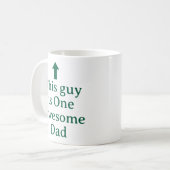 PERSÖNLICHER NAME & TEXT LUSTIG EINFACH STYLISCHER KAFFEETASSE (Vorderseite Links)