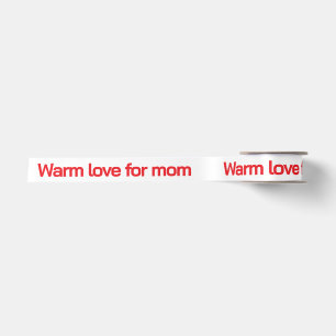 PERSÖNLICHER NAME & TEXT WARME LIEBE FÜR MAMA EINF SATINBAND