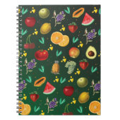 Persönlicher Name Tropisches Obst und Gemüse Notizblock (Vorderseite)