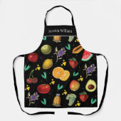 Persönlicher Name Tropisches Obst und Gemüse Schürze (Vorderseite)
