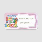 Persönlicher Name zurück zur Schule Namensschild (Vorderseite)