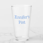 Persönlicher Pint Glas (Vorderseite)