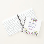 Persönlicher Planer mit dem Namen des Eigentümers Notizblock (Innenseite)