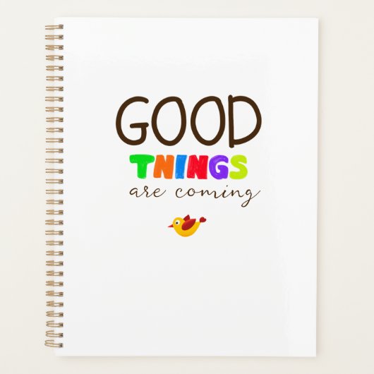 Persönlicher Planer mit positiven Affirmationen (Vorderseite)
