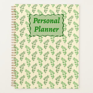 Persönlicher Planer Nahtloses florales Design