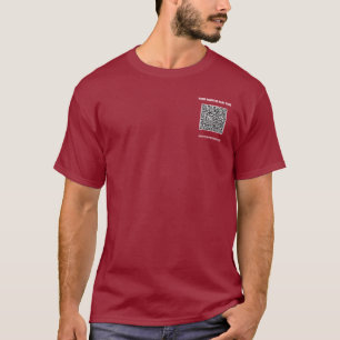 Persönlicher QR-Code-T - Shirt und benutzerdefinie